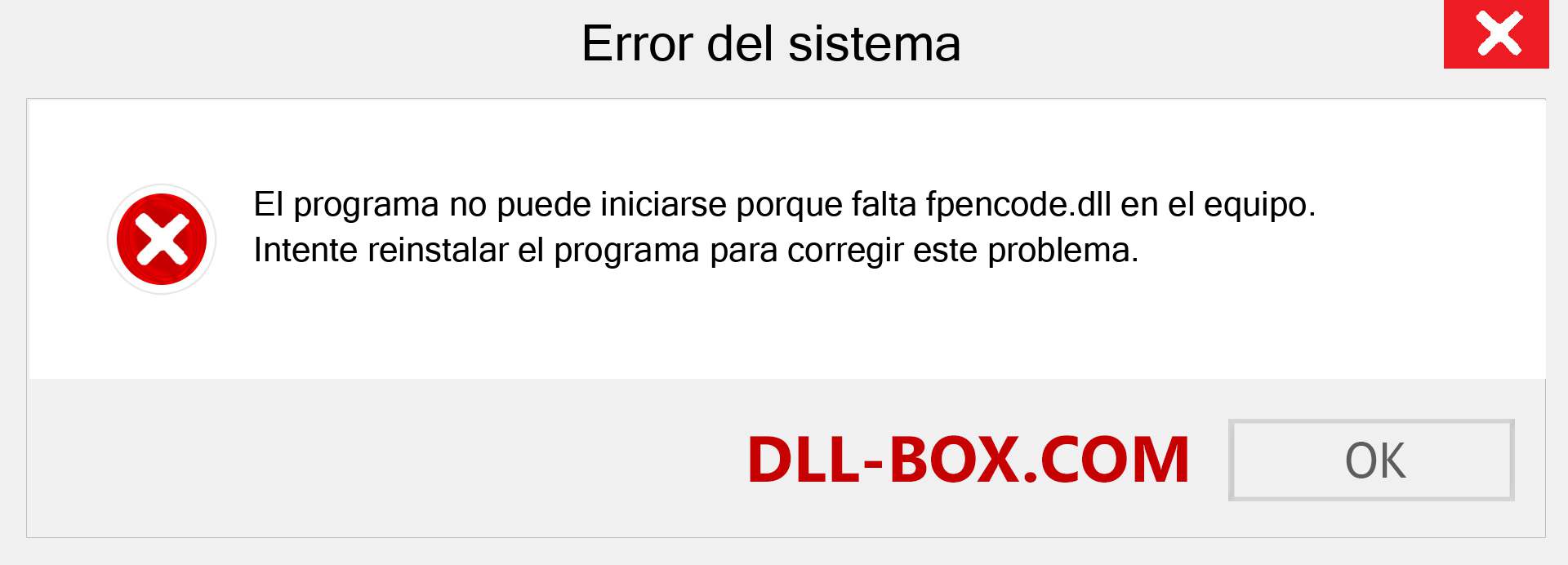 ¿Falta el archivo fpencode.dll ?. Descargar para Windows 7, 8, 10 - Corregir fpencode dll Missing Error en Windows, fotos, imágenes